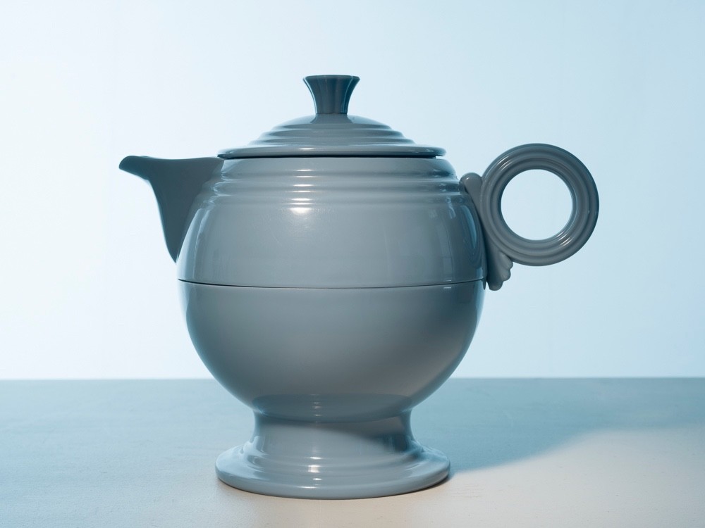 Fiesta Ware Thermal Insulated Rare Vintage Plastic Teapot Coffee Carafe Blue