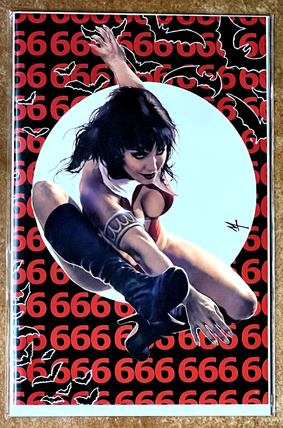 🔥🦇 VAMPIRELLA #666 MARCO TURINI 616 Comics Virgin  Variant Blood Red Edition