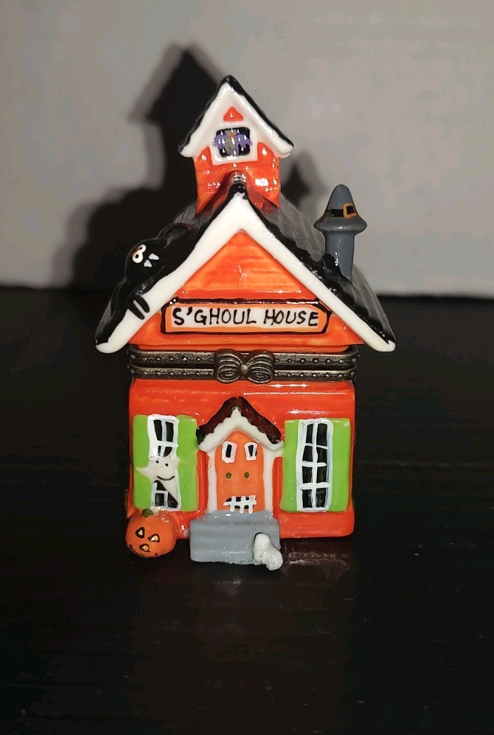 Midwest Cannon Falls S’Ghoul House Halloween PHB Trinket Box Scary Tales READ