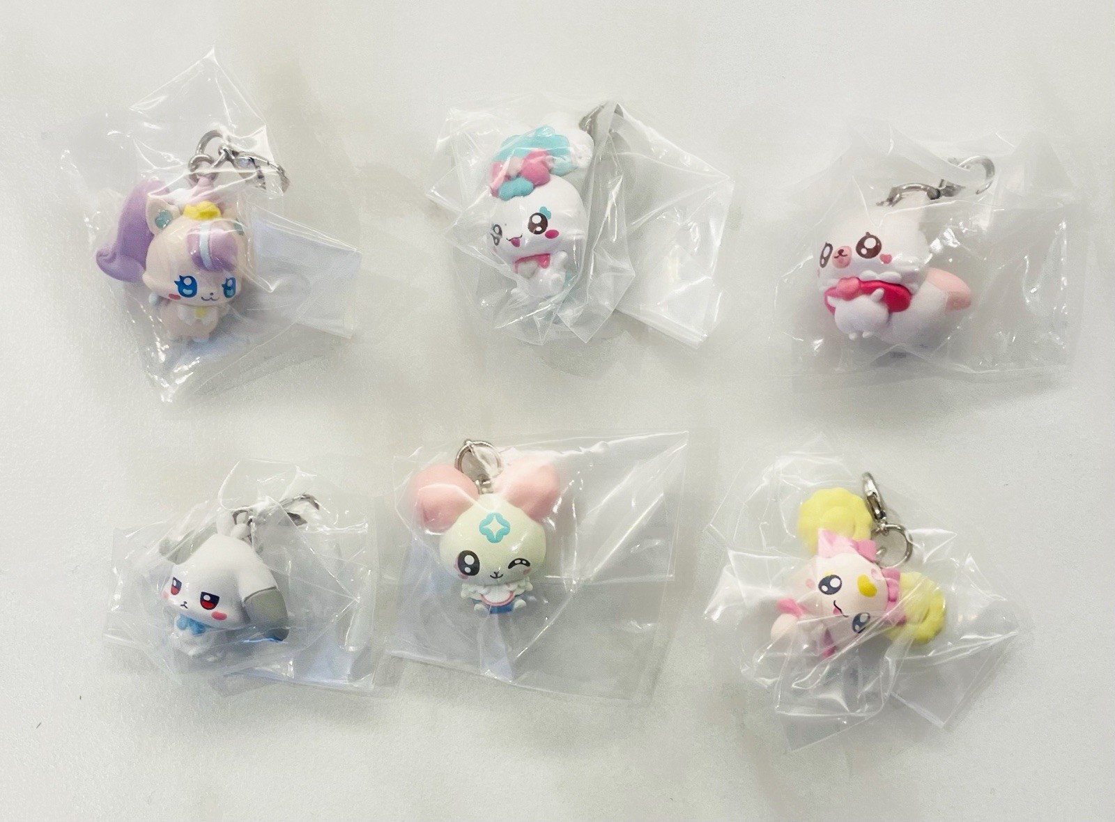 Precure PetitCure Mini Figure Charm Perfect Set of 6 kinds Gashapon BANDAI Japan