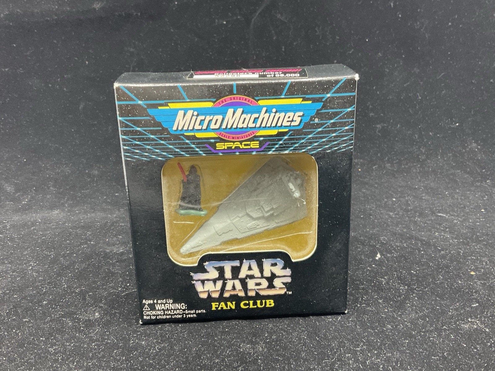 VINTAGE 1995 MICRO MACHINES STAR WARS FAN CLUB DARTH VADER STAR DESTROYER VINTAGE 1995 MICRO MACHINES STAR WARS FAN CLUB DARTH VADER STAR DESTROYER
