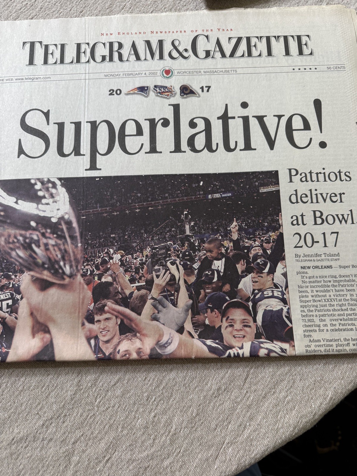 Boston Sports Historic Patriots and Red Sox Newspapers 