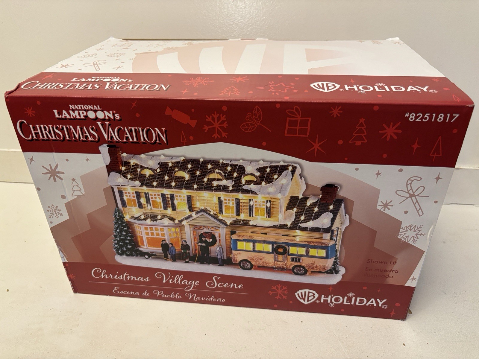 WB Holiday Lighted Ceramic Christmas Vacation Village House Clark Griswold Lowes