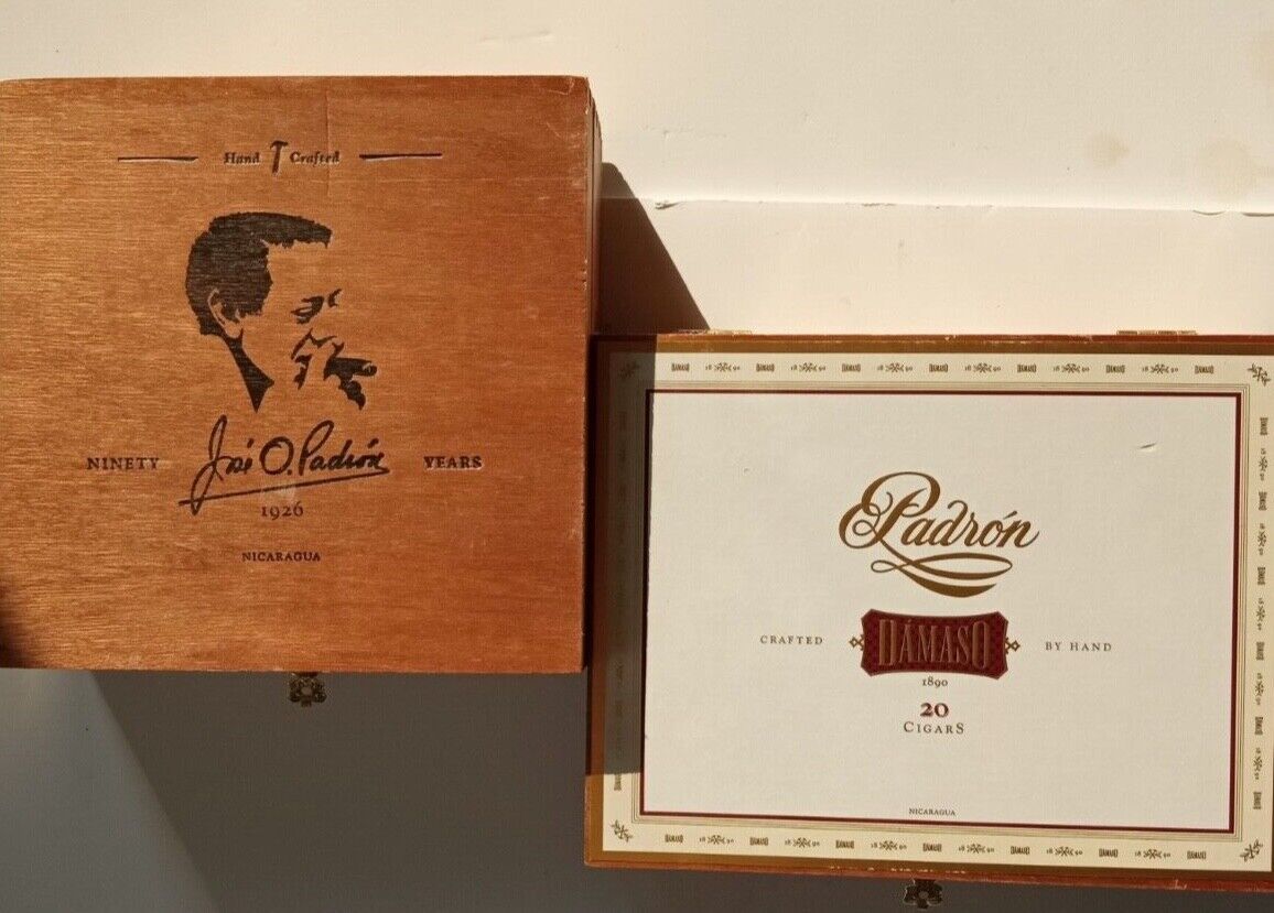 Signed J O. Padron 1926 Ninety Years And Padron 1890 Damaso White (Two Boxes)