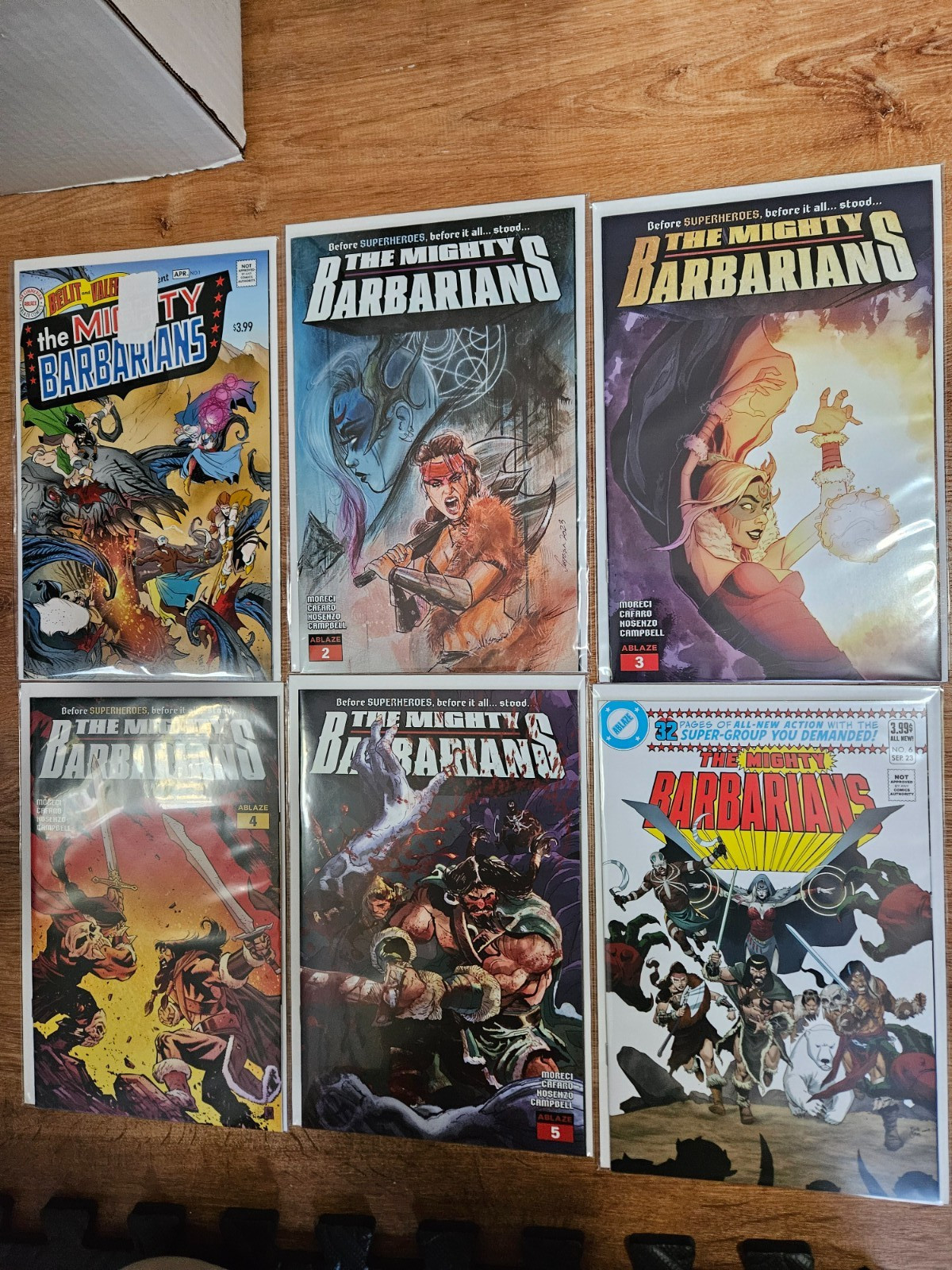 The Mighty Barbarians #1–6 Full Set NM – Ablaze Comics – Complete Series –B & B The Mighty Barbarians #1–6 Full Set NM – Ablaze Comics – Complete Series –B & B