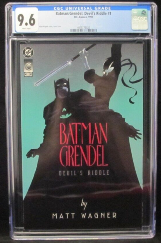1993 DC Comico Batman/Grendel: Devil\'s Riddle #1 CGC 9.6 Near Mint+