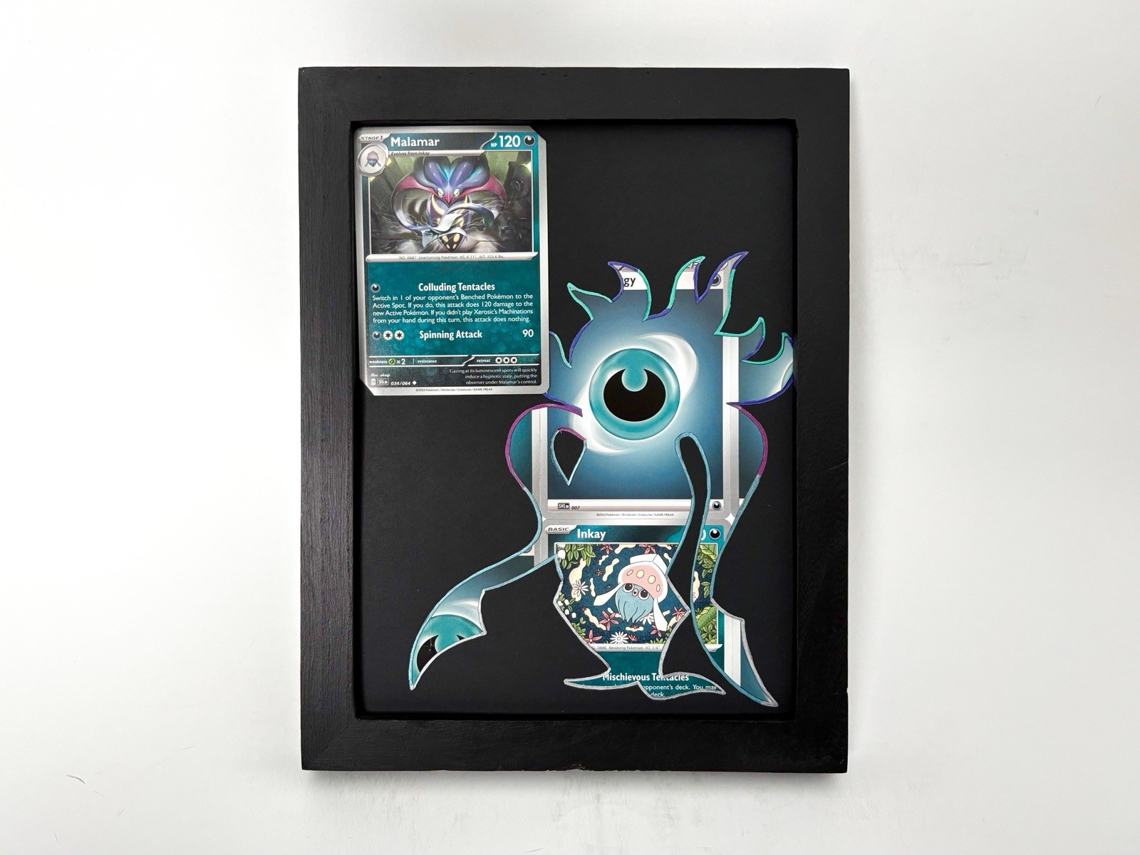 Malamar Pokemon Card Frame - Malamar Card -Malamar Silhouette Art - Pokemon Gift