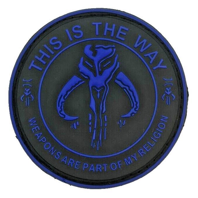 Weapons are Part of My Religion Blue 3D PVC 3.0 Inch