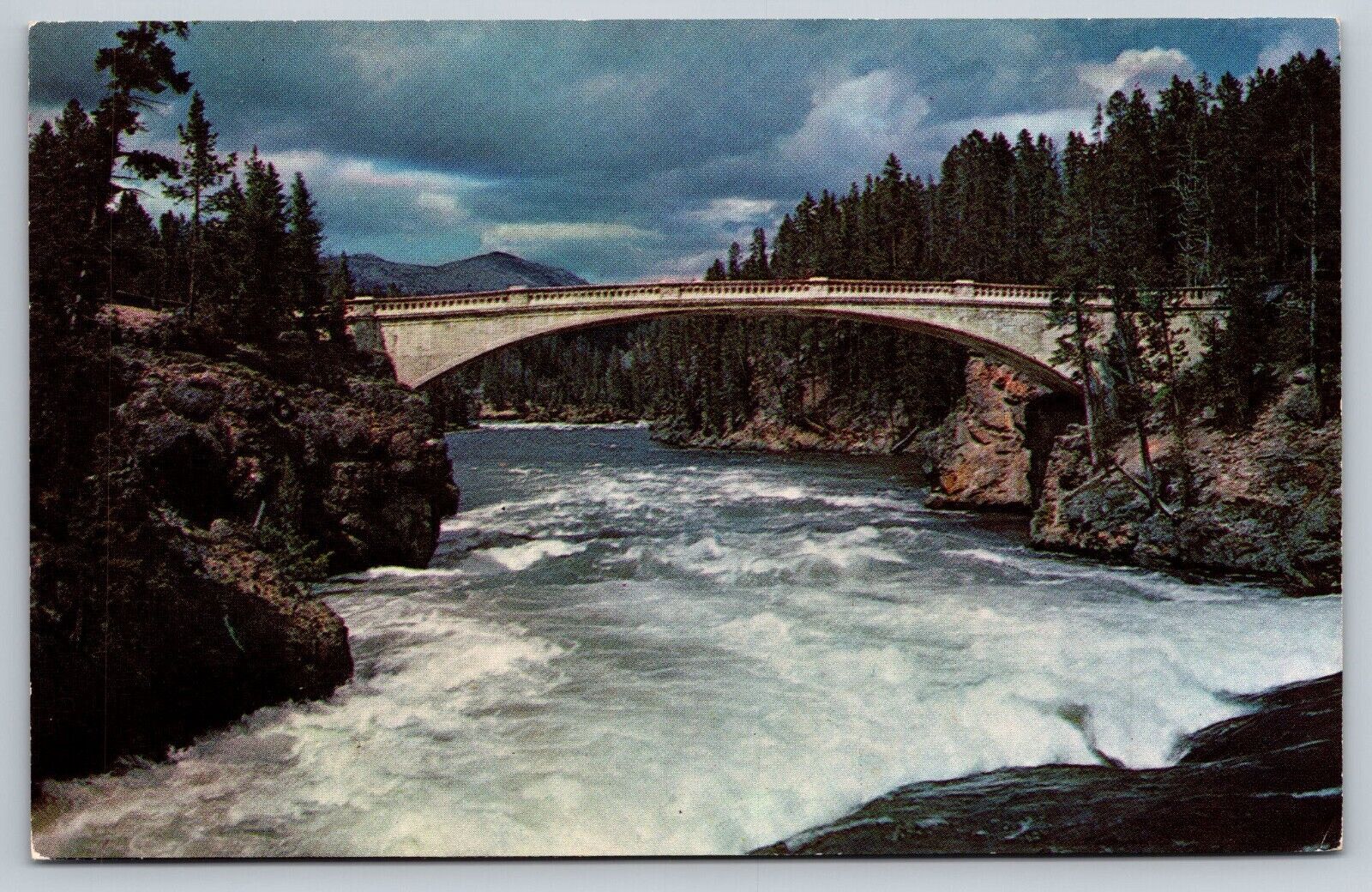 Montana Chittenden Bridge Yellowstone River Postcard