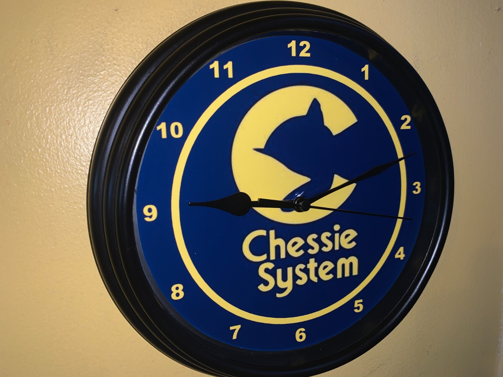 Chessie System C&O Cat Railroad Train Station Man Cave Advertising Clock Sign Chessie System C&O Cat Railroad Train Station Man Cave Advertising Clock Sign