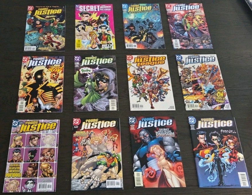 Young Justice DC Comics 12 issue Mixed Lot  w/#1, Secret Files & Final Issues NM