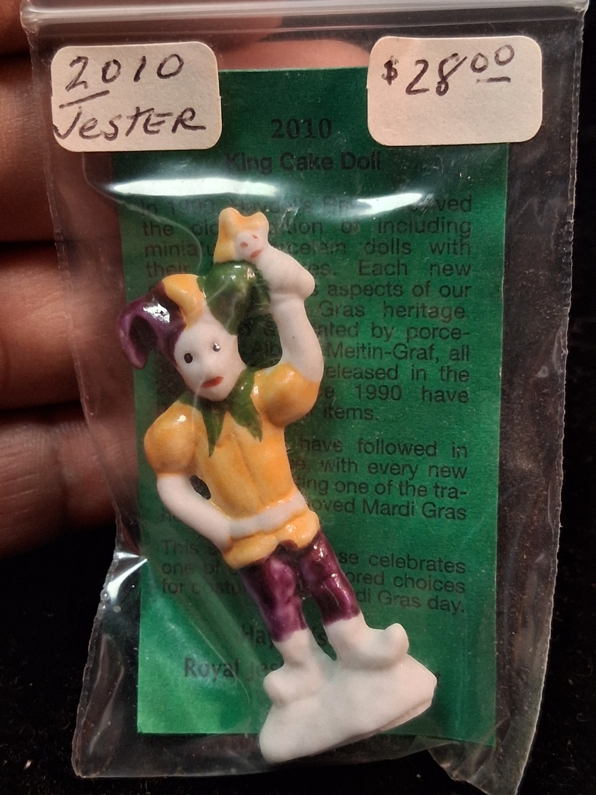 Haydel\'s Bakery King Cake Doll Baby - Mardi Gras - 2010 Royal Jester