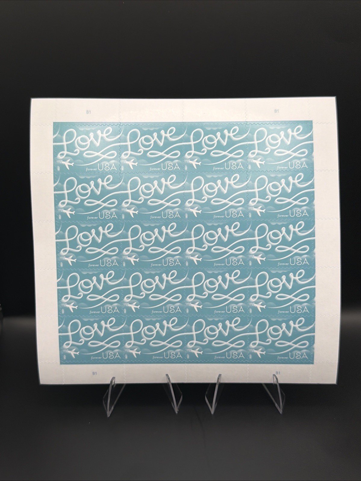 2017 USPS Forever Stamp Love Skywriting Sheet of 20 Collectible Stamps