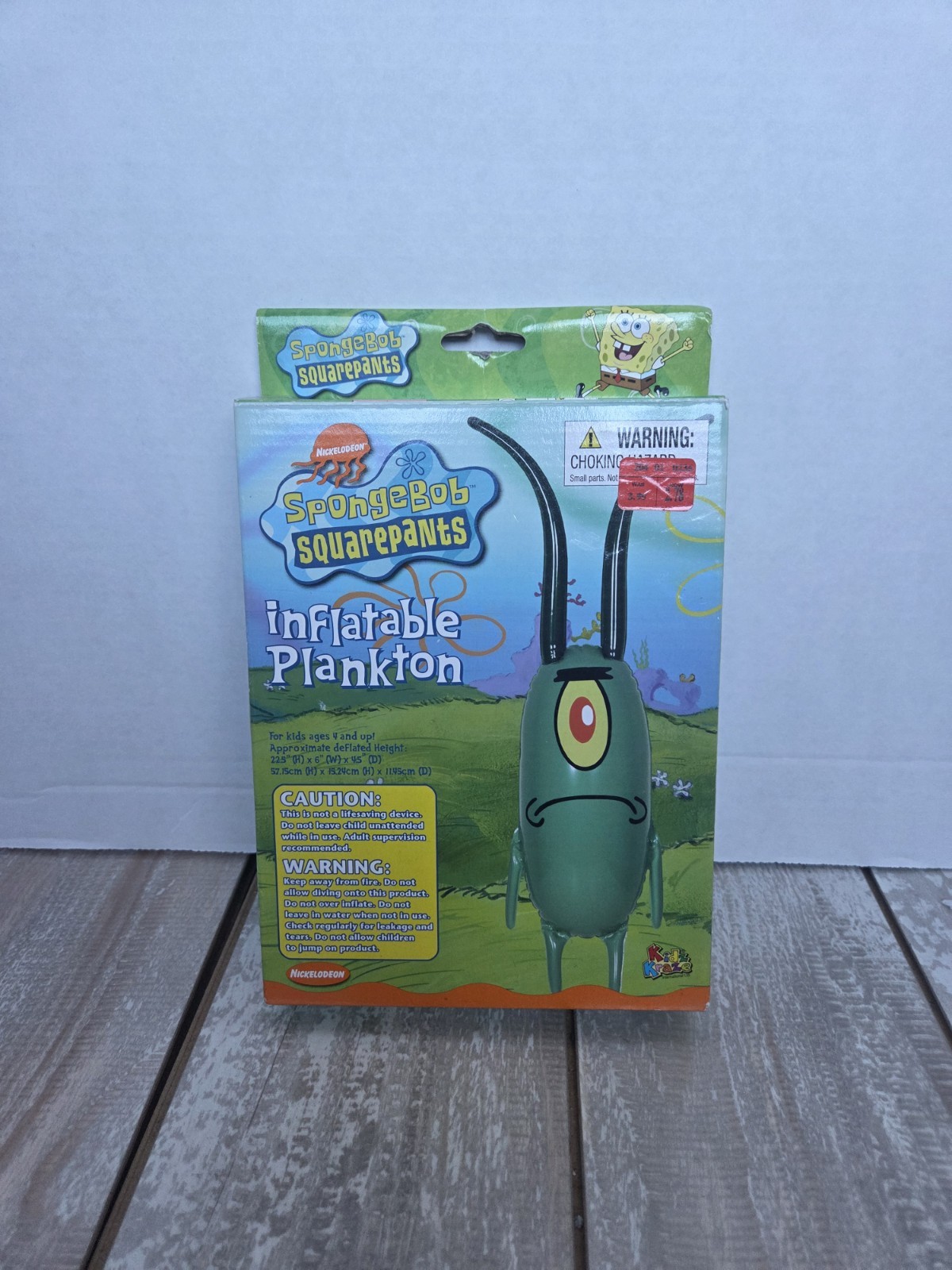 Vintage 2003 Nickelodeon Plankton Inflatable Spongebob Squarepants NEW IN BOX