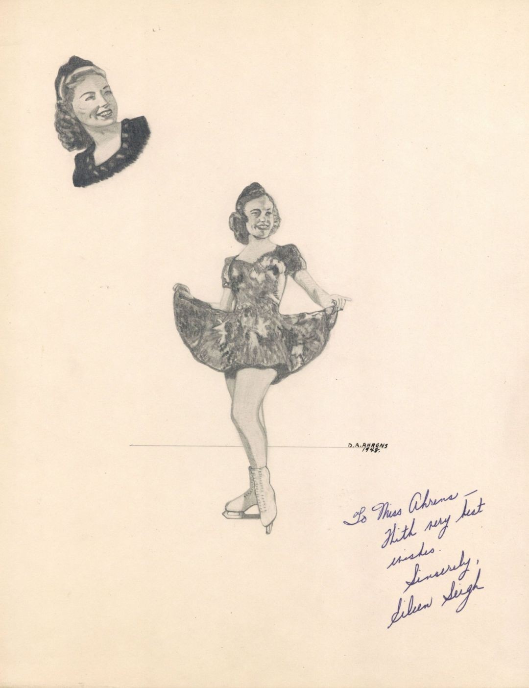 Eileen Seigh Signed Pencil Drawing - Americana - Miscellaneous