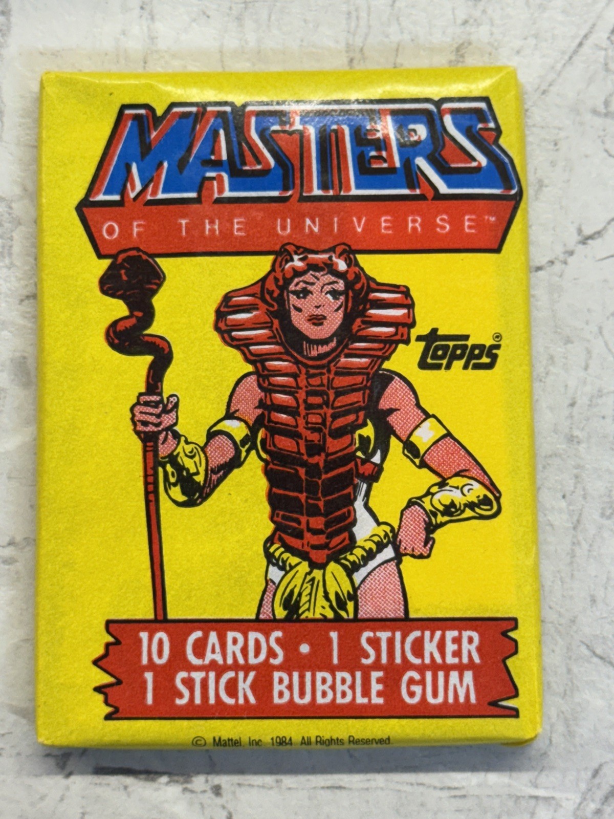 1984 Topps HE-MAN Masters of the Universe Unopened Vintage Wax Pack TEELA