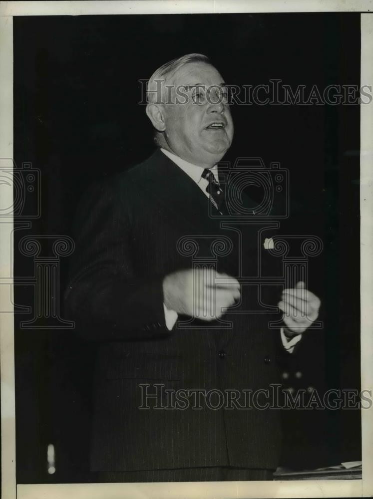 1936 Press Photo Walter E Edge former US Senator of New Jersey at a speech 1936 Press Photo Walter E Edge former US Senator of New Jersey at a speech