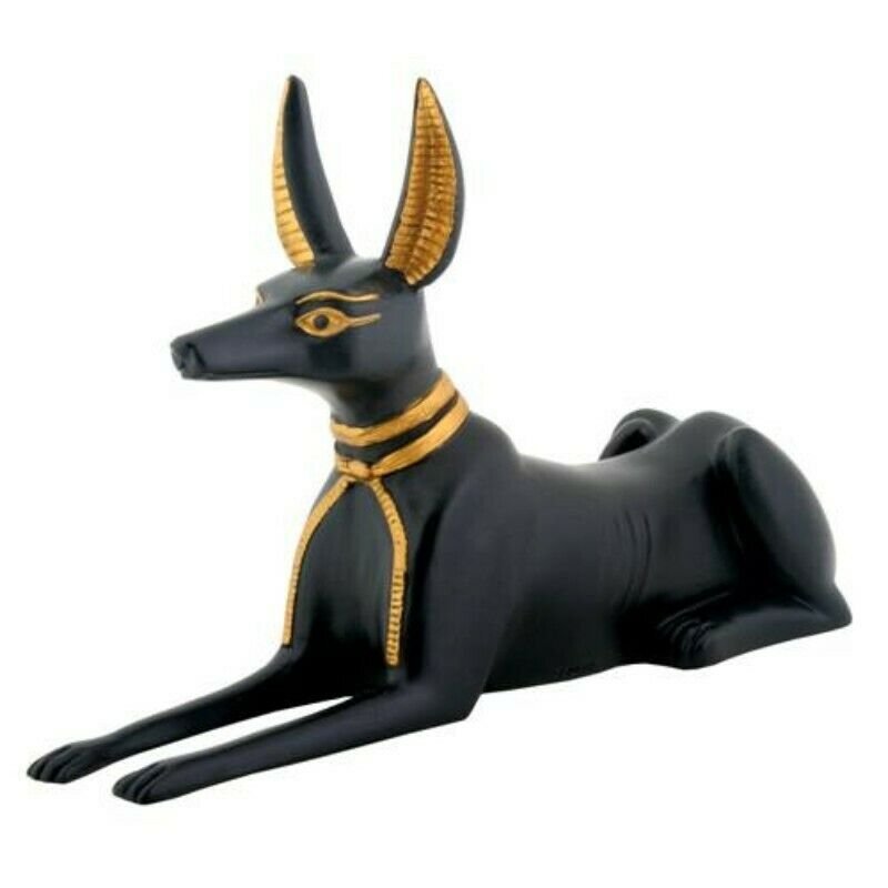 Egyptian Laying Anubis God Statue