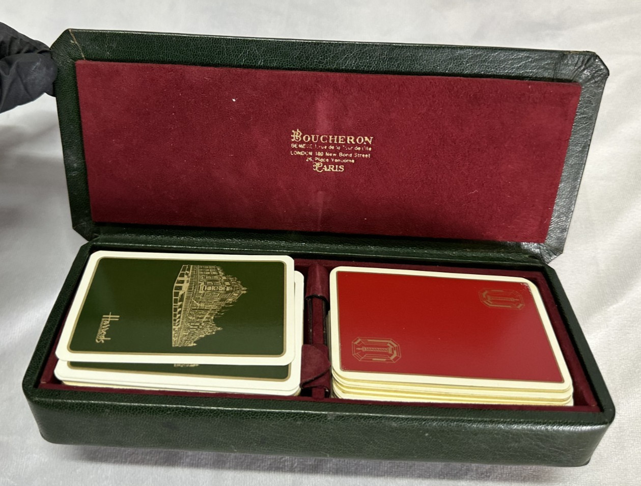 Vintage Double Deck Bridge Playing Cards – Boucheron Paris, 1950s - PREOWNED