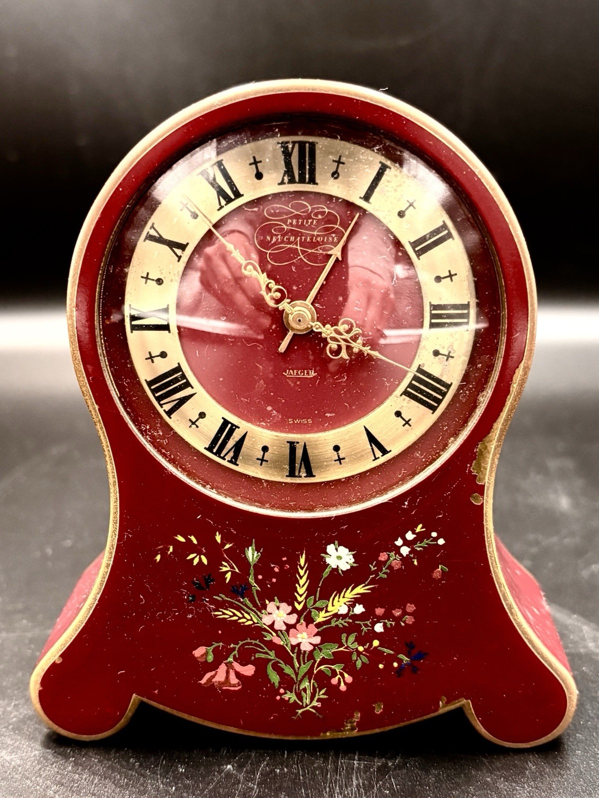 Vintage Jaeger LeCoultre Petite Neuchateloise Musical Clock - For Parts/Repair