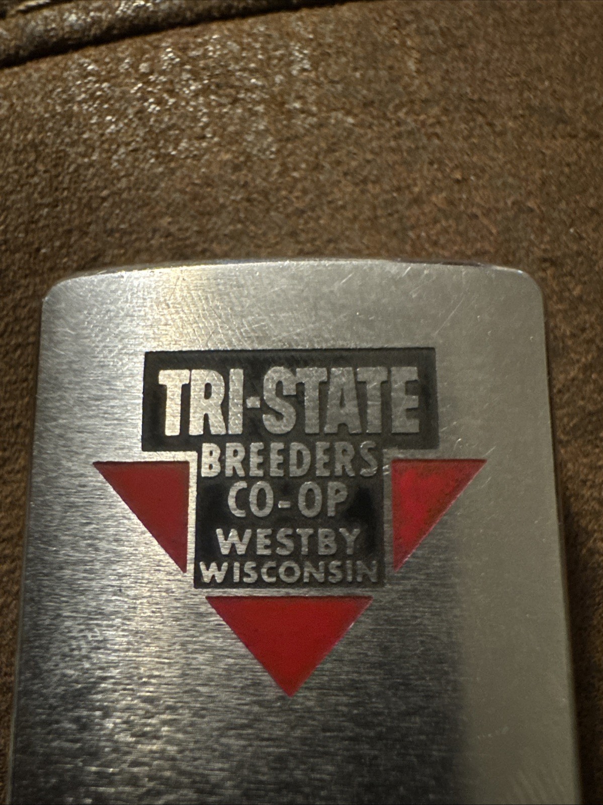 Tri State Breeders CO OP Westby Wisconsin Cow Breeding Zippo Tape Measure