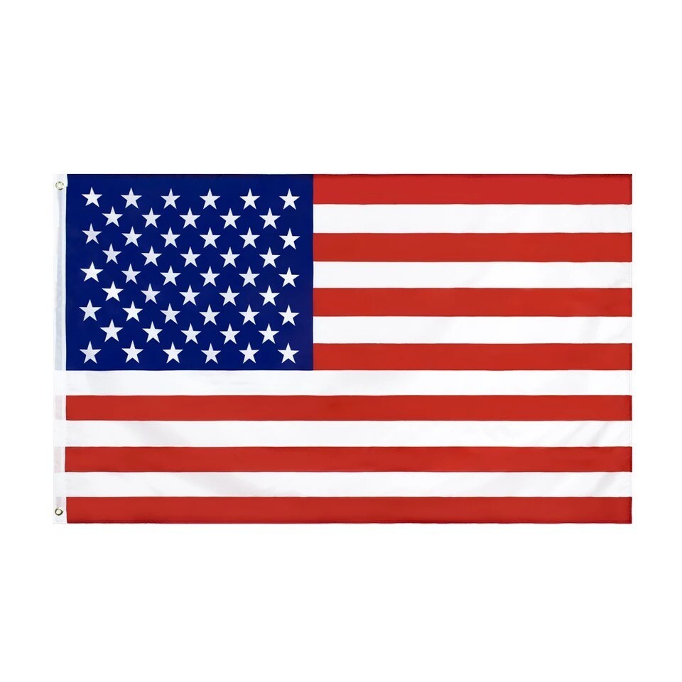 2X3 Ft American Flag w/ Grommets - United States Flags - US America - 1 Pack USA