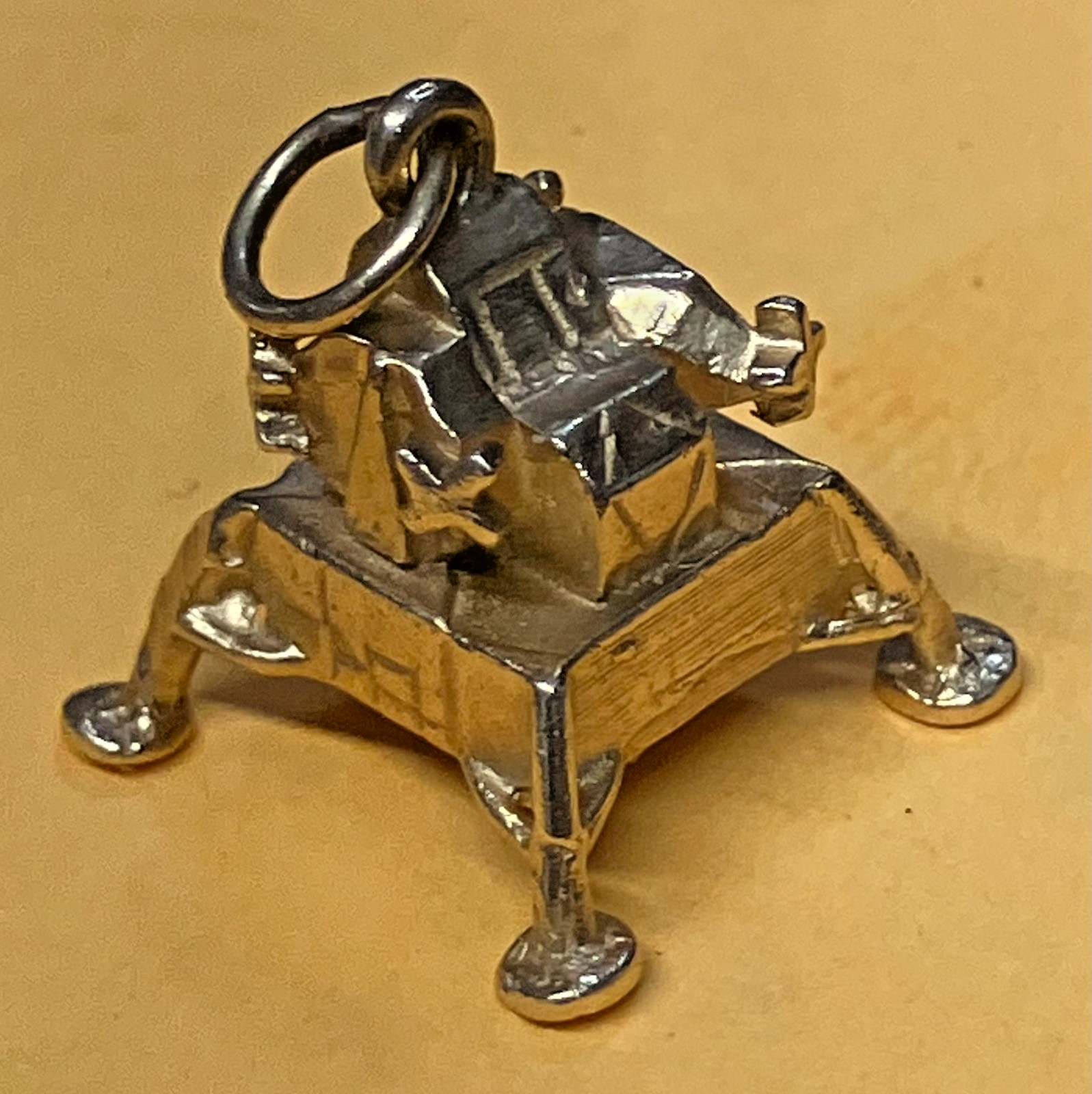 RARE 14K Gold Apollo 11 Moon Lander Lunar Module, 3D Space Charm, 4.7 grams RARE 14K Gold Apollo 11 Moon Lander Lunar Module, 3D Space Charm, 4.7 grams