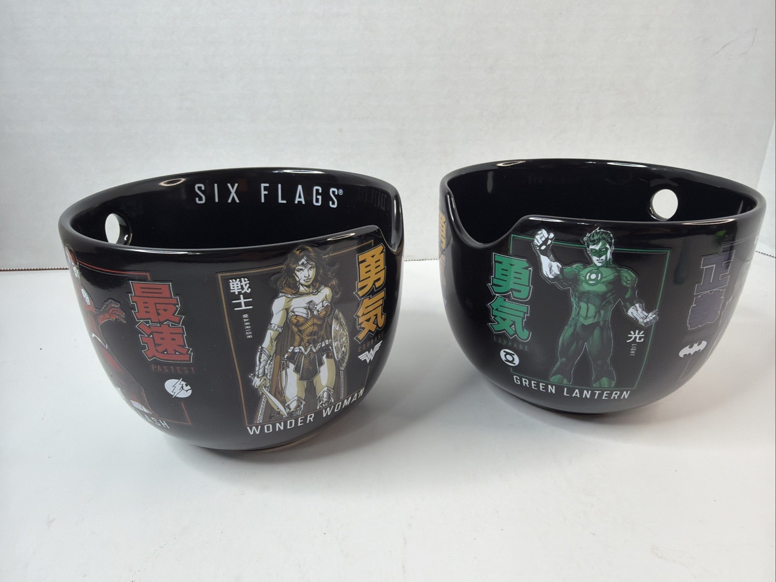 Six Flags DC Universe Justice League Ramen Bowl Lot Of 2