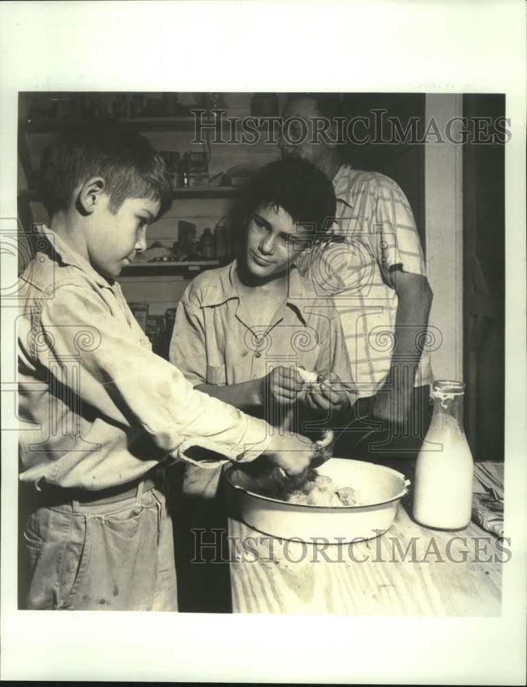 1948 Press Photo Scene from Movie 