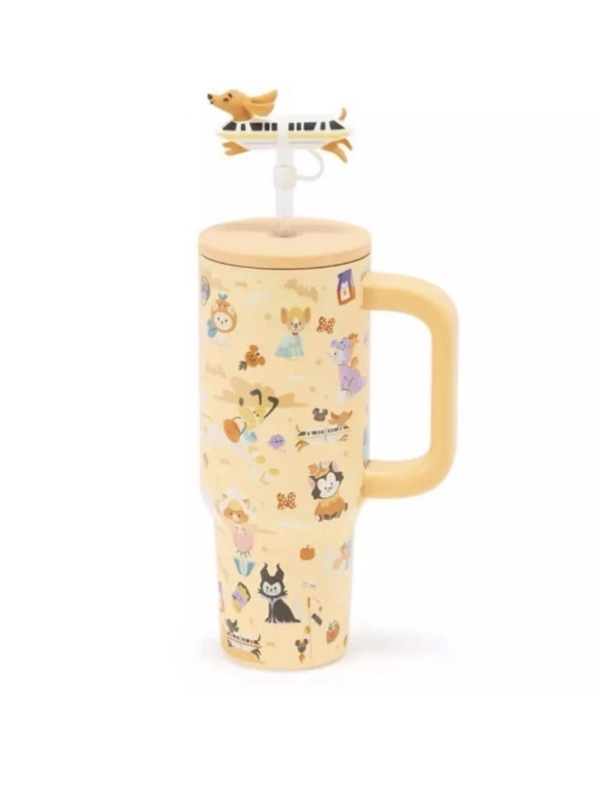 Disney Parks 2026 Halloween Cats Dogs Costume Travel Tumbler Monorail Topper NEW