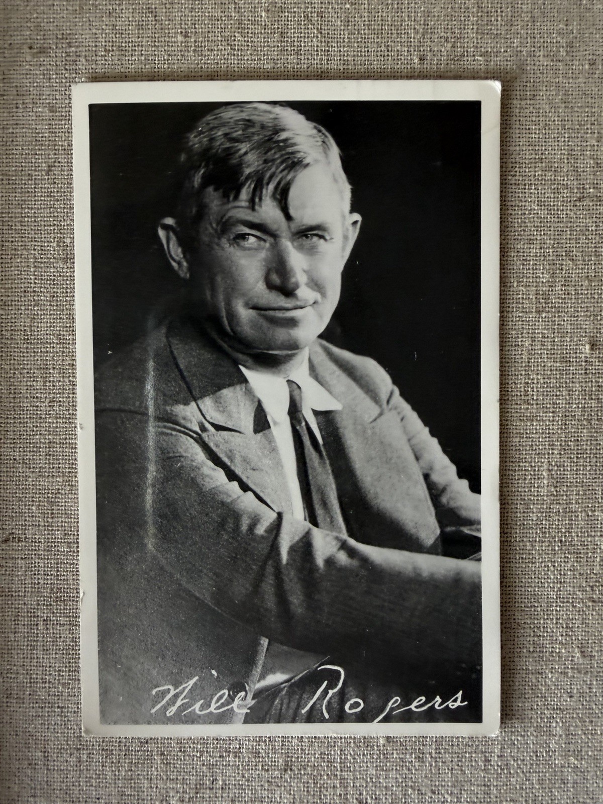1950 Will Rogers RPPC Real Photo Postcard Pacific Palisades CA Movie Cowboy