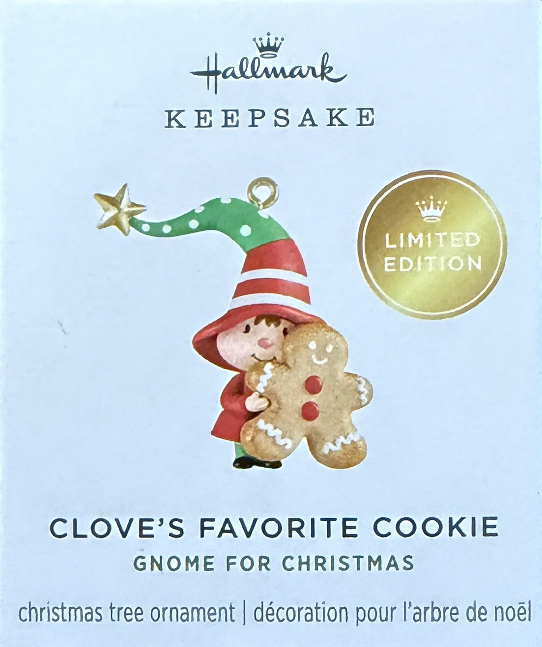 Hallmark Gnome for Christmas Clove's Favorite Cookie Miniature Ornament 2026