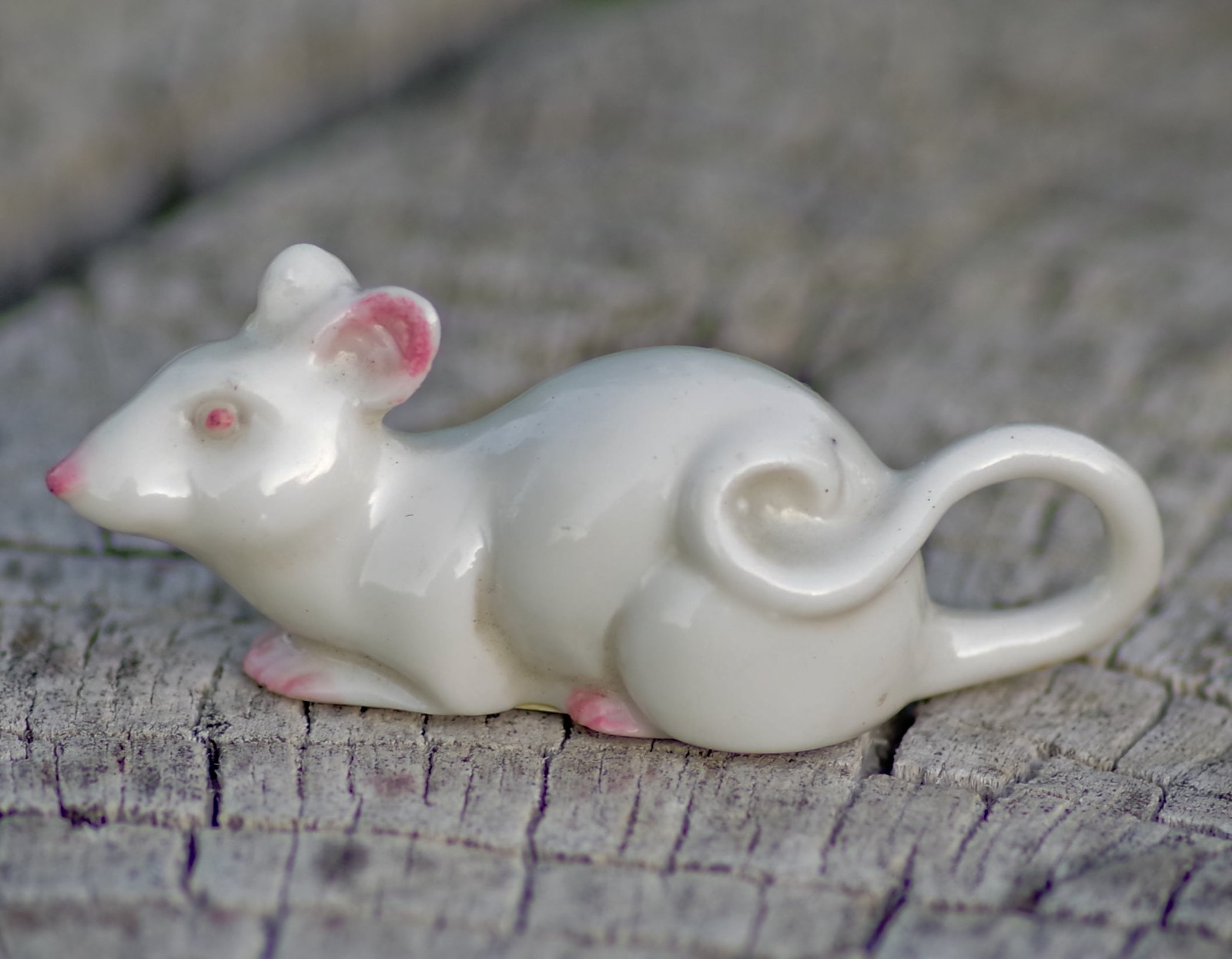 Antique Metzler & Ortloff Porcelain MICE Figurine Made in Germany c.1920's RARE
