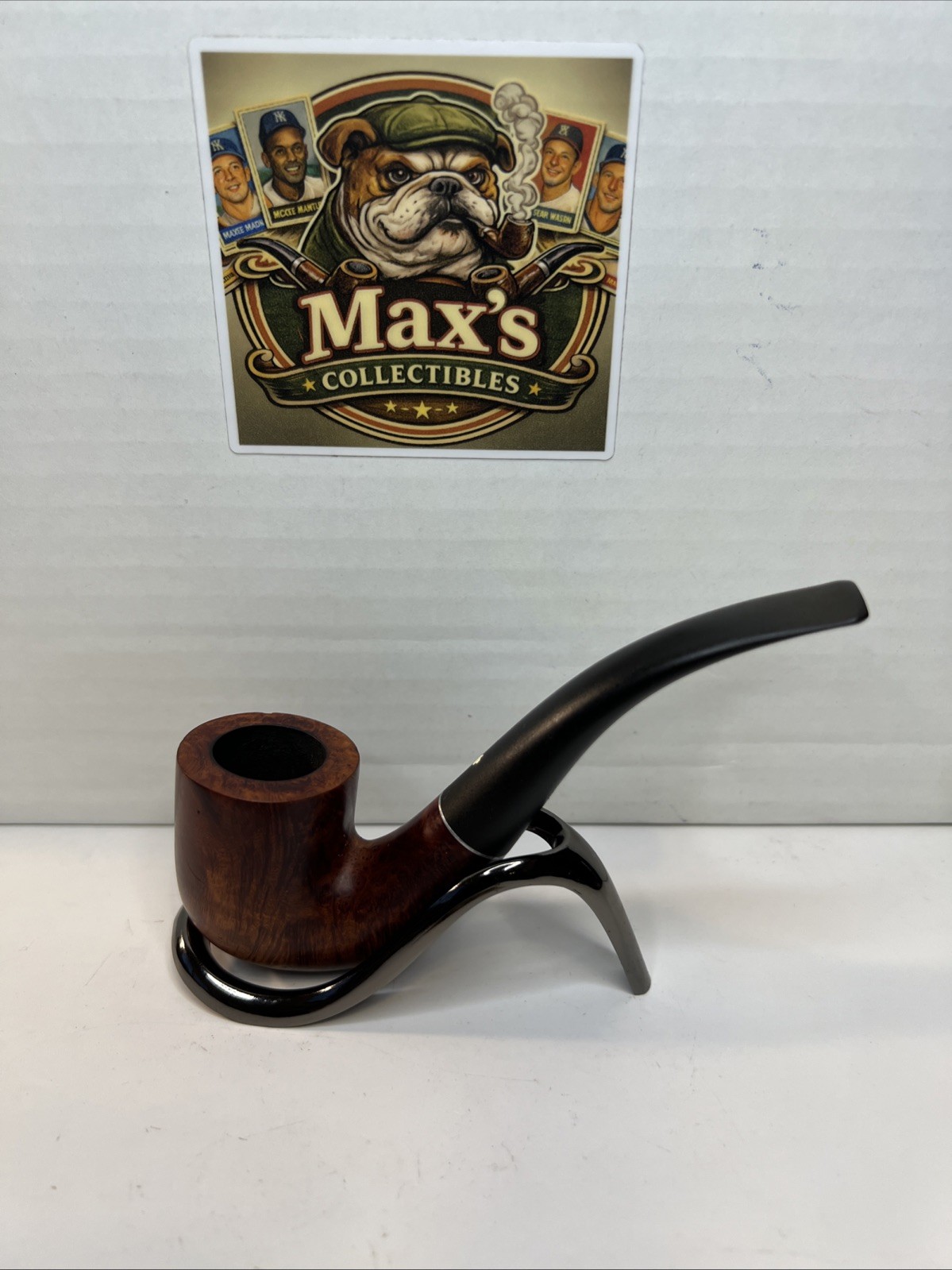 Vintage Pre-WWII Kaywoodie Drinkless 7717G Bent Billiard Pipe 4-Hole Stinger