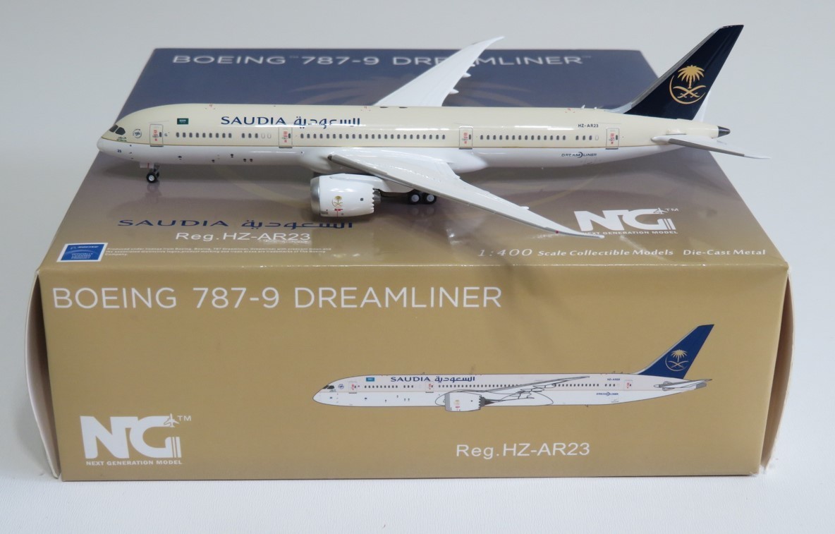 NG Models Saudia B787-9. HZ-AR23. Brand New. 1:400 Scale