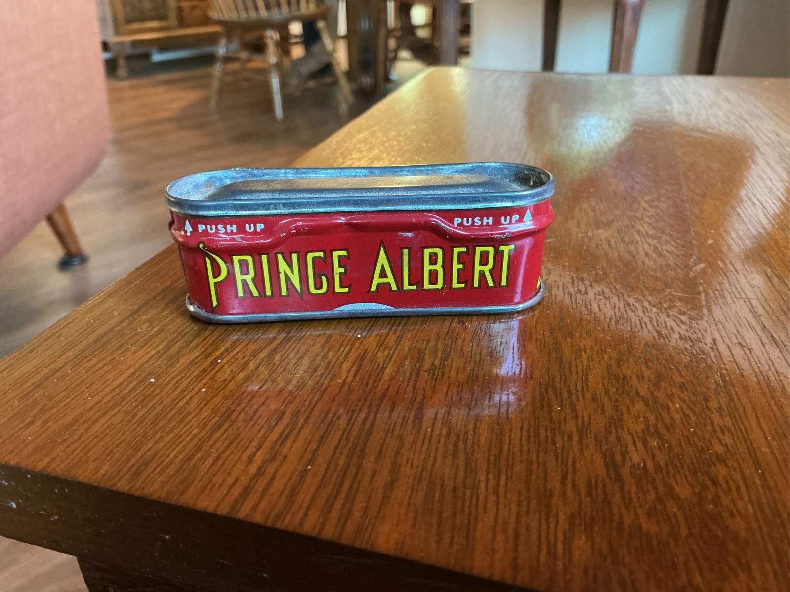 Prince Albert Vintage Tobacco Match Safe Tin 3” Across