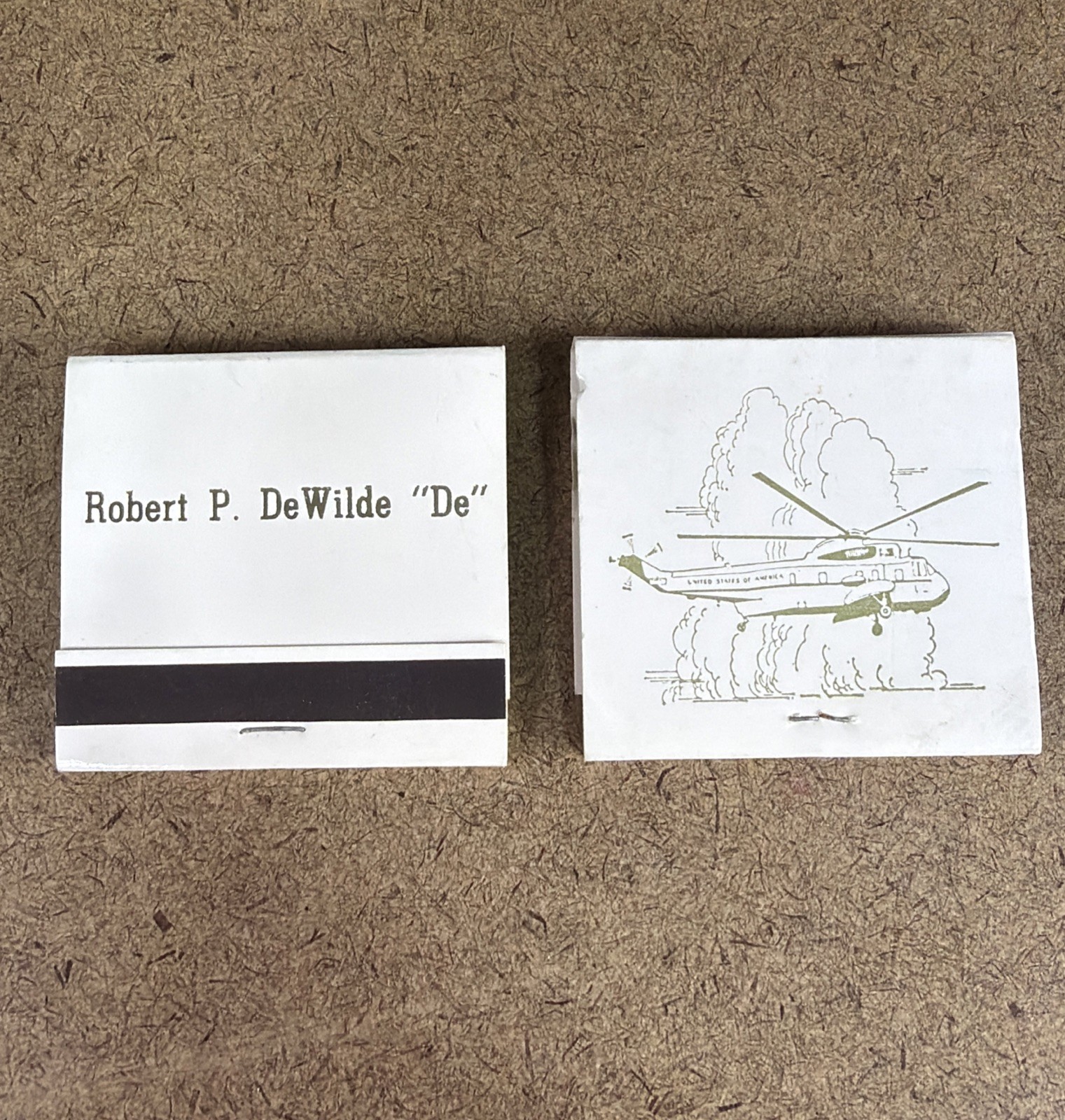 Vintage President Ronald Reagan Match Books White House Marine One White NEW