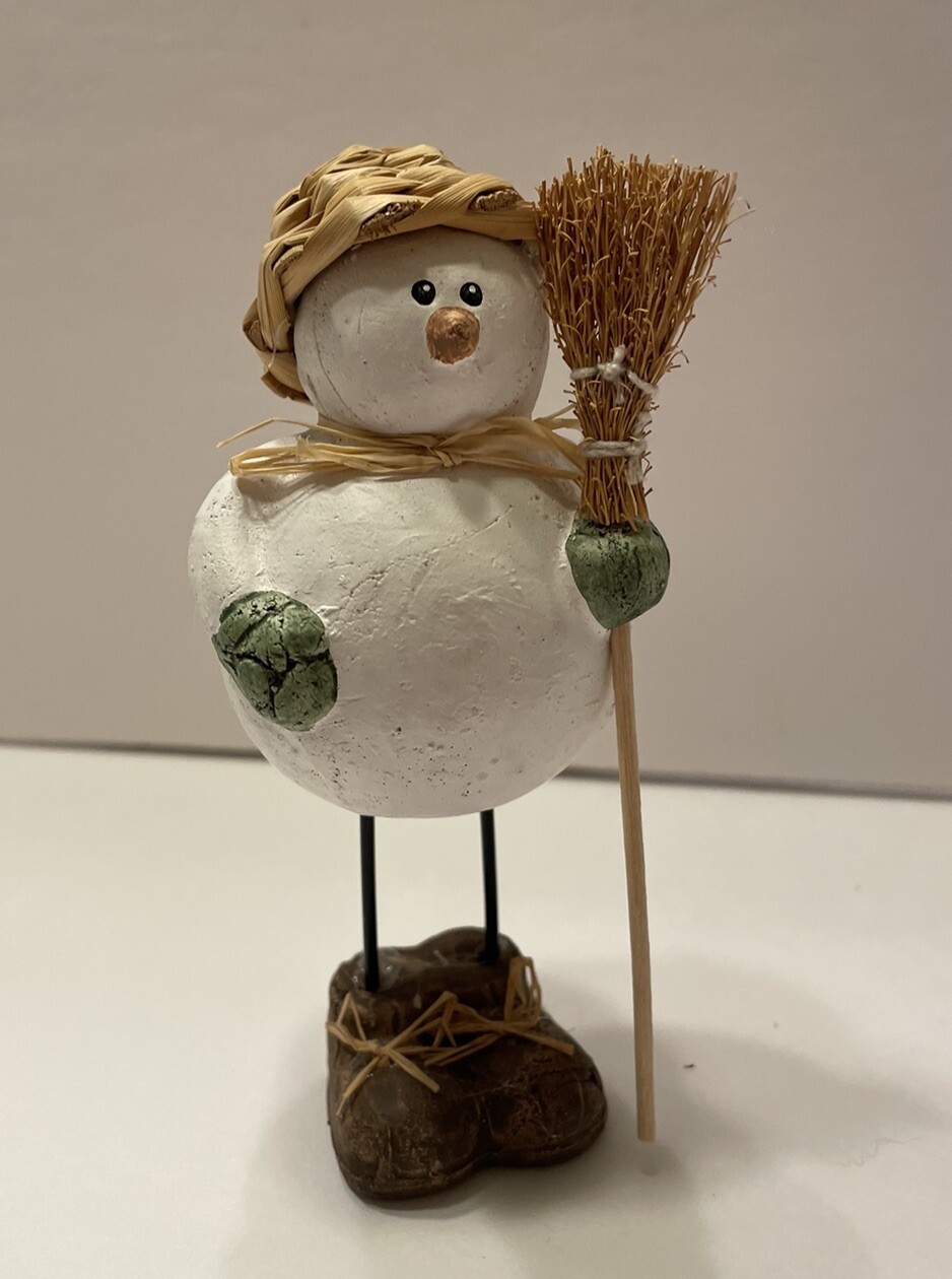 Vintage Resin Rustic Primitive Snowmen Snowball Christmas Vintage Resin Rustic Primitive Snowmen Snowball Christmas