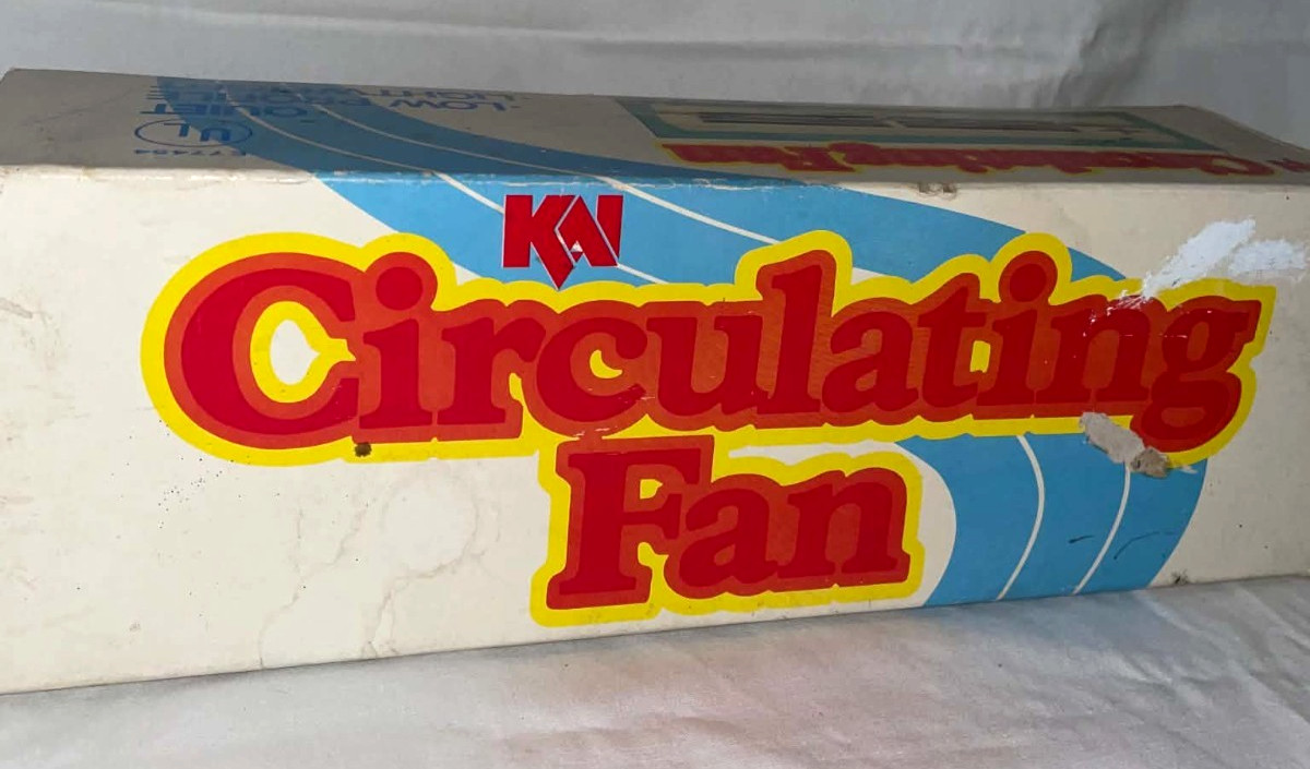 Vintage KN Circulating Fan Model AF-100 Kupanoff Japan NOS New Open Box Retro
