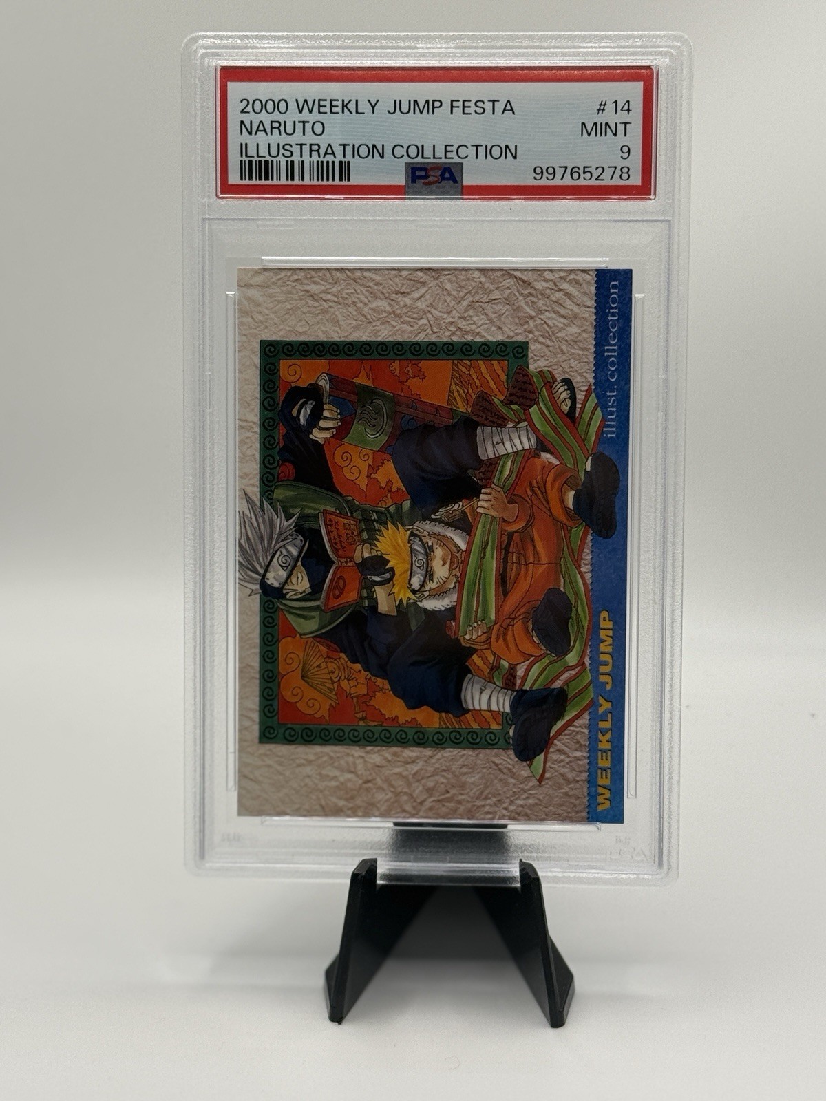 2000 WEEKLY JUMP FESTA ILLUSTRATION COLLECTION #14 NARUTO PSA 9