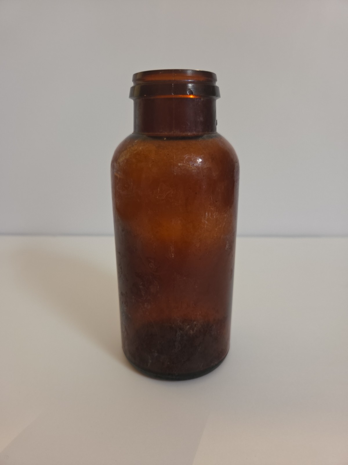 Antique Eskay's Albumenized Food Amber Glass Bottle
