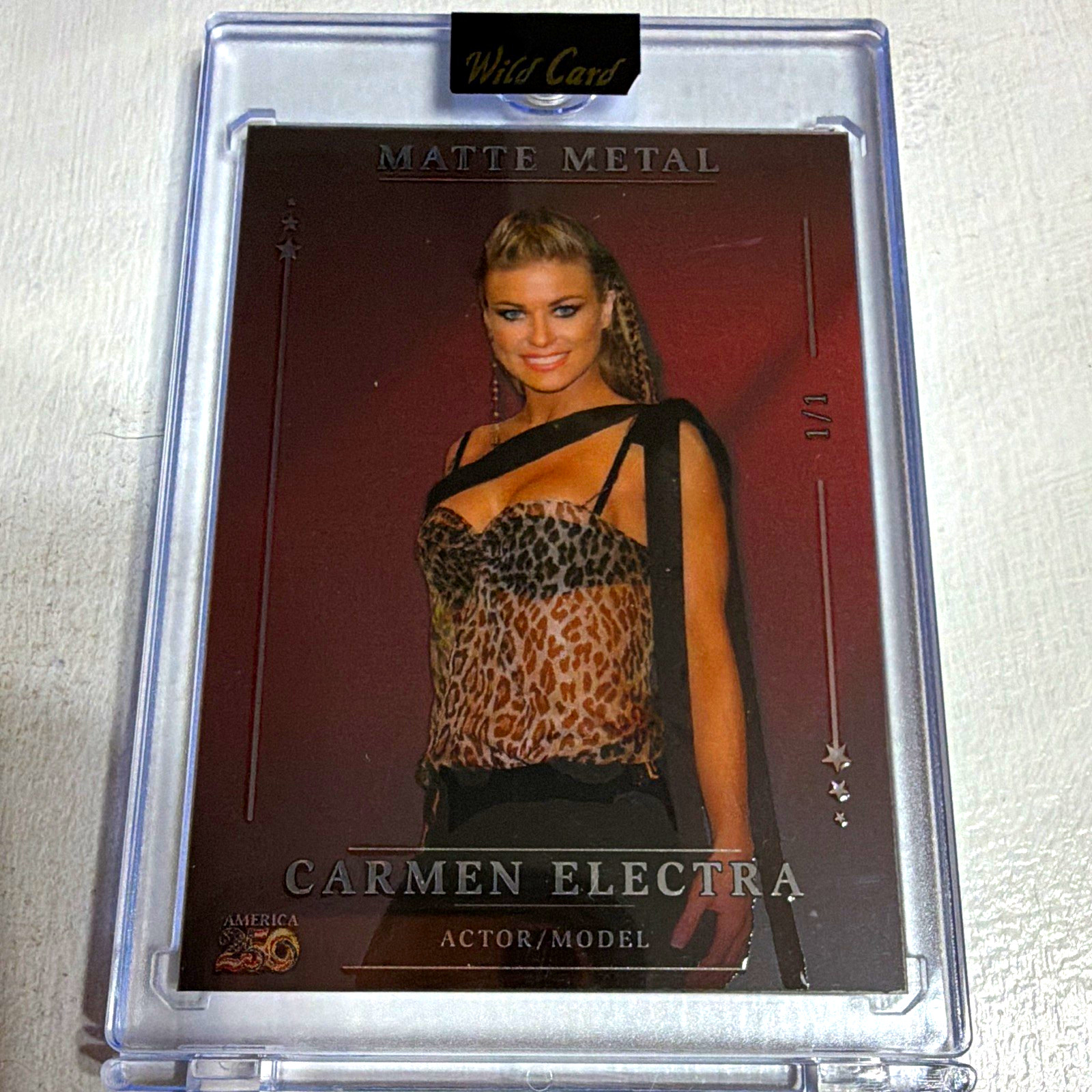 Wild Card America 250 Matte Metal Carmen Electra National Exclusive 1/1