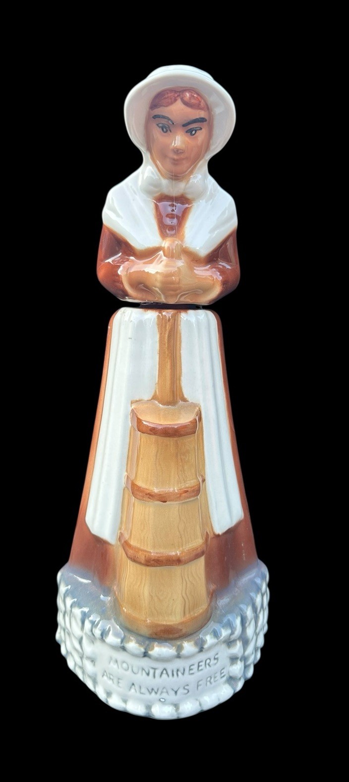 Vintage 1972 Ezra Brooks Mountaineers Are Always Free Liquor Decanter