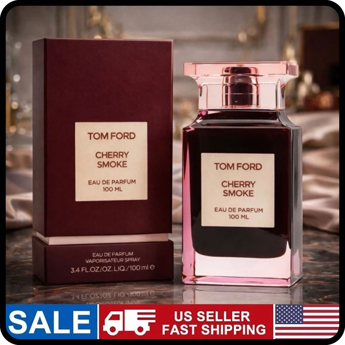 Tom Ford Cherry Smoke Eau de Parfum 3.4 oz / 100 ml Spray Perfume New Sealed