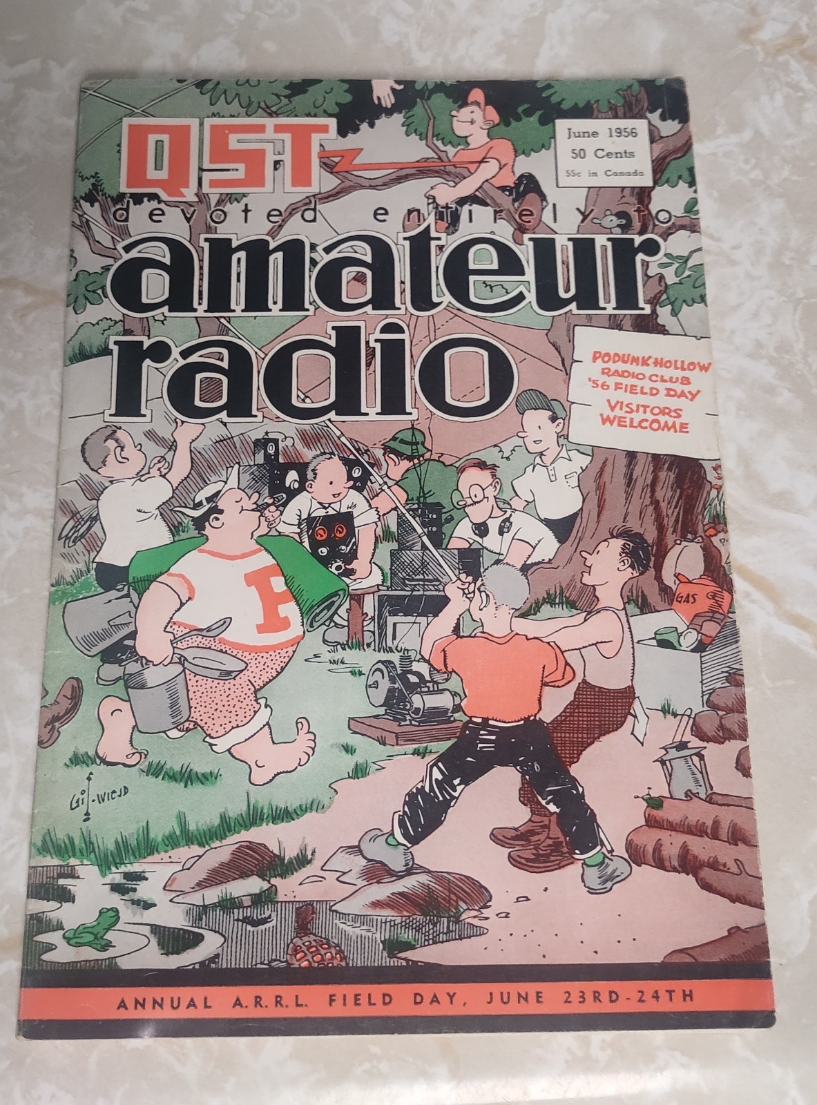 June 1956 Ham Radio QST Amateur Radio Magazine 1956 Field Day Rules 177 Pages
