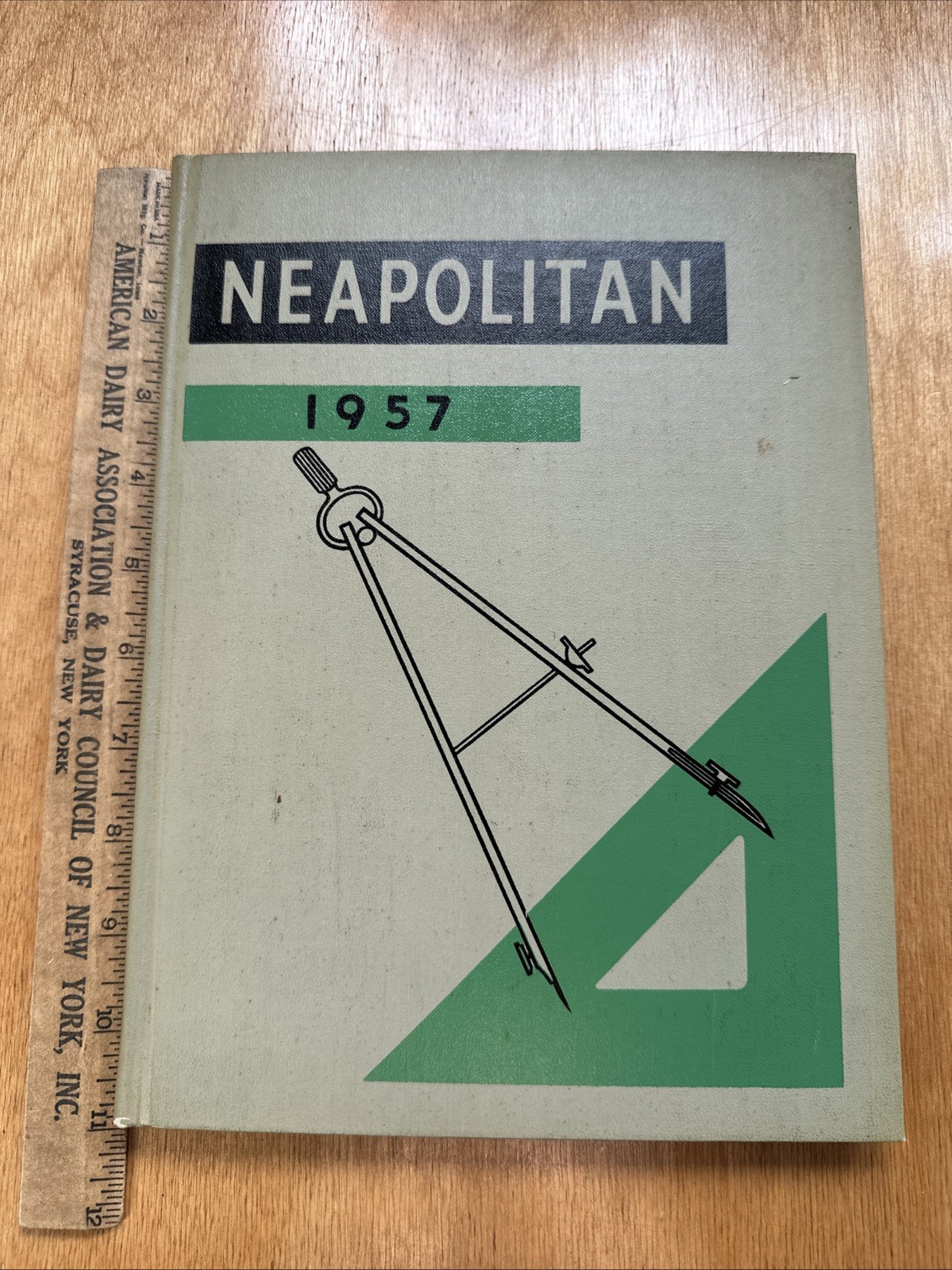 Vintage 1957 Neapolitan Naples Central High School New York Annual Yearbook