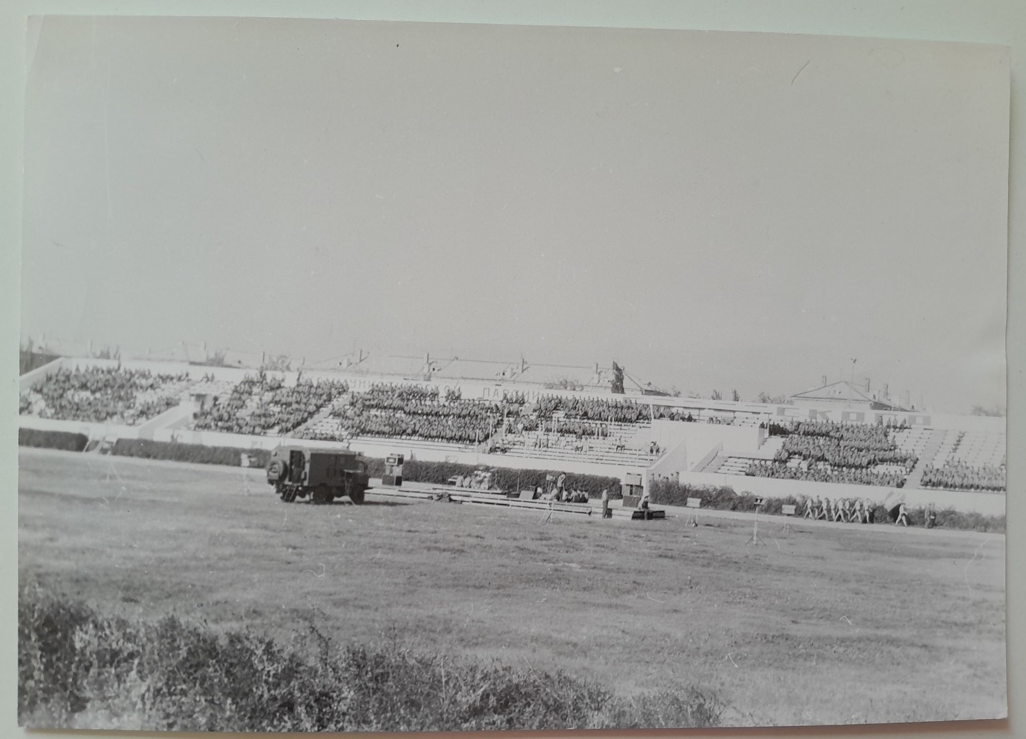 USSR Soviet Space Vintage  Photo Baikonur Stadium Parade Event