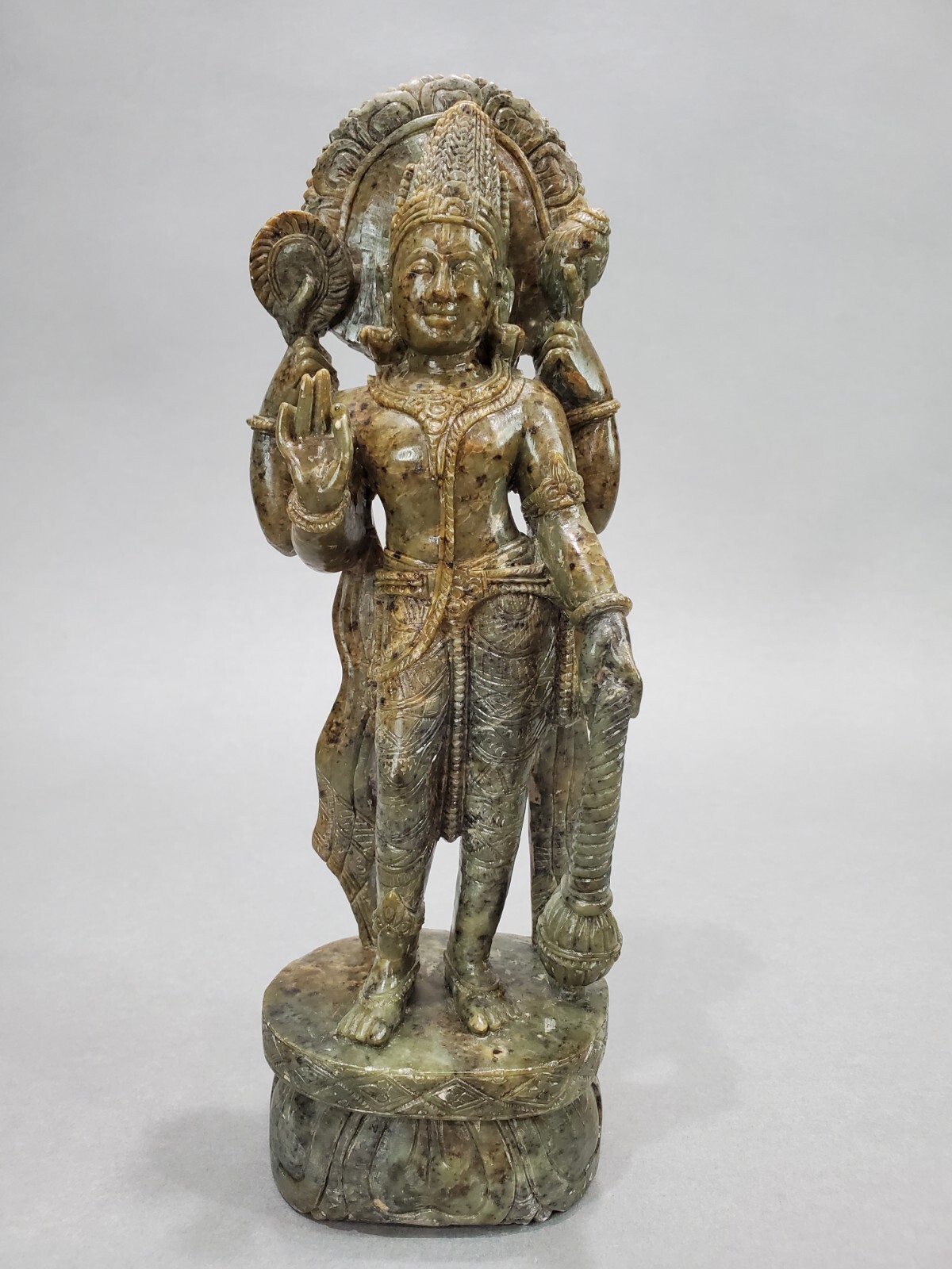 Vintage Shri Hari Soap Stone Statue