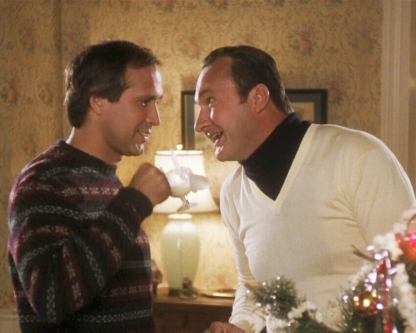 Chevy Chase and Randy Quaid in National Lampoon\'s Christmas Vacation 8x10  Photo