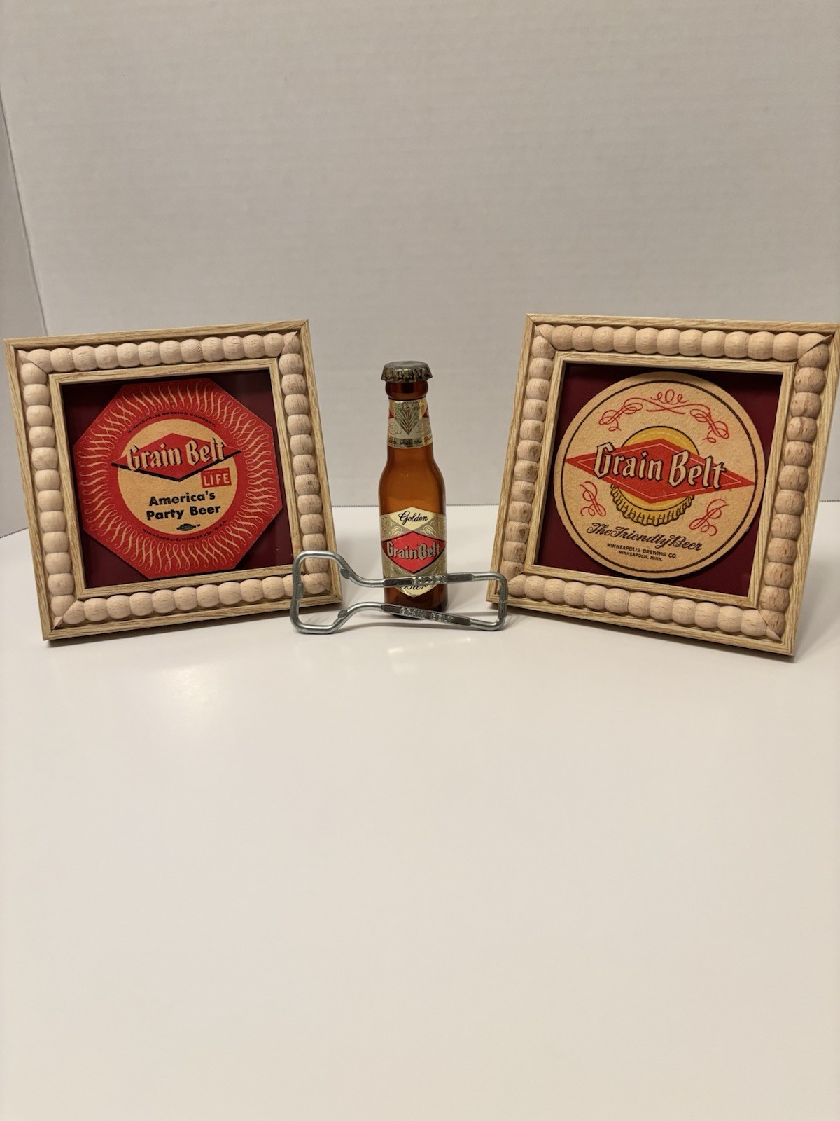 Grain Belt Beer Minneapolis Brewing Company .1950’s 4 Piece ShelfDisplay